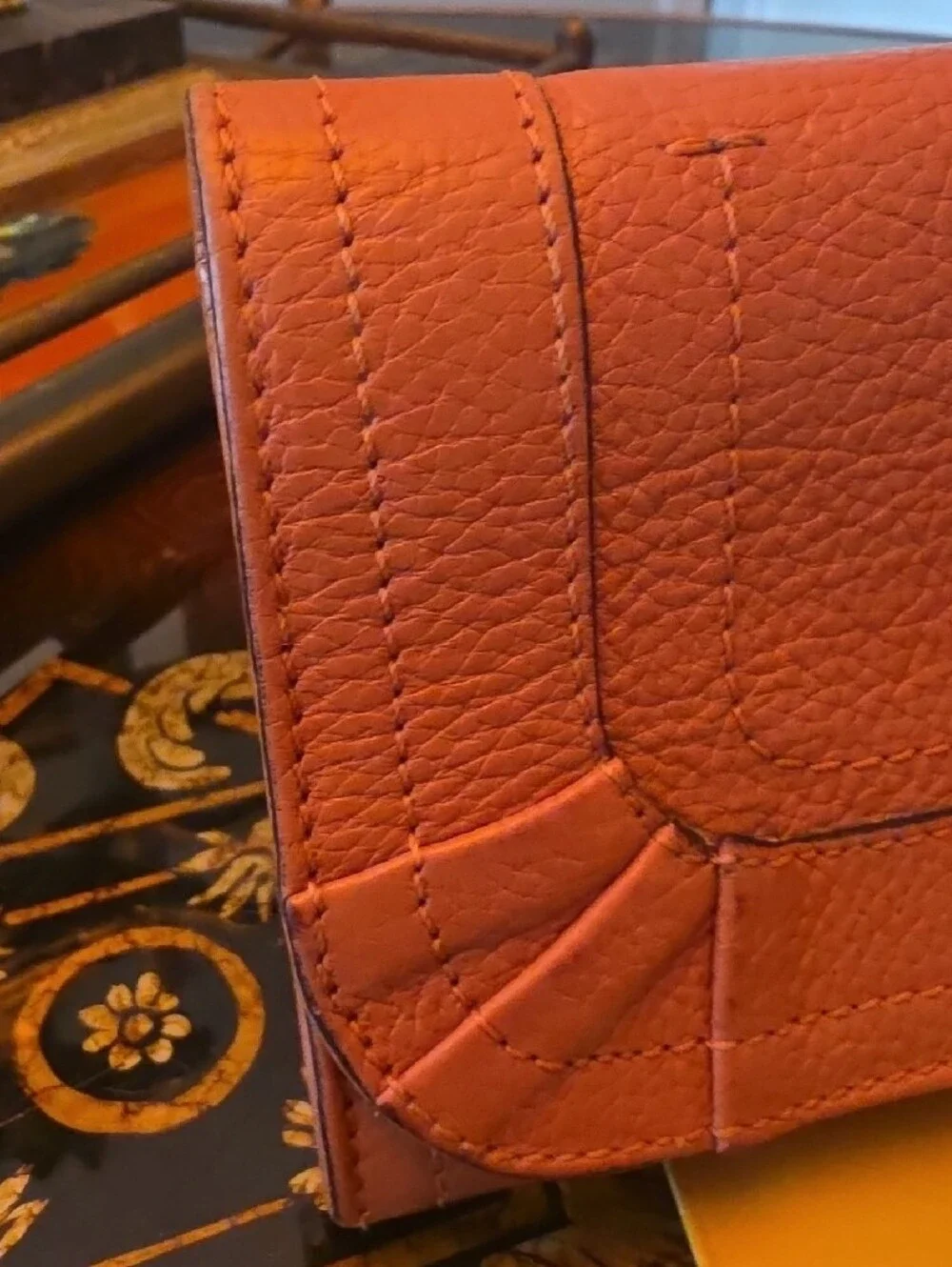 Chloe Paraty Terracota Vintage Continental LONG Wallet CLUTCH